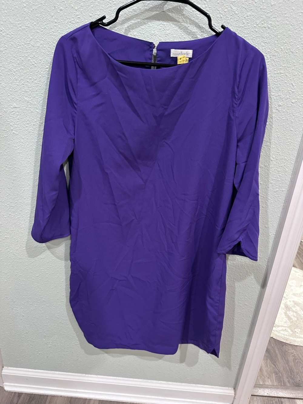 Charlies Purple Boatneck Dress